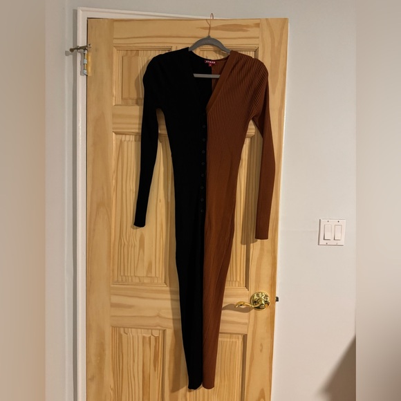 STAUD Shoko Color Block Sweatet Dress - Picture 3 of 7